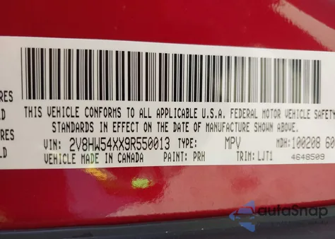 2009 Volkswagen Routan Sel z USA, uszkodzony, nr VIN 2V8HW54XX9R550013